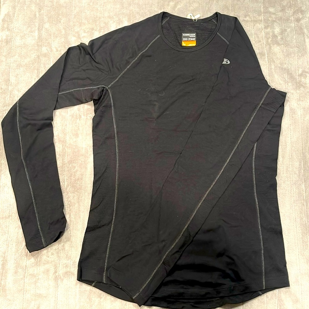 Icebreaker 200 zone merino baselayer LS women Large NWT